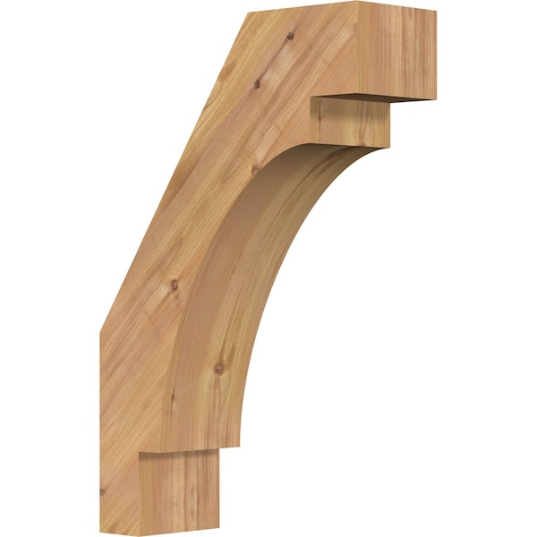 Ekena Millwork 5 1/2"W x 16"D x 24"H Merced Smooth Knee Brace, Western Red Cedar BRC06X16X24MRC00SWR - main